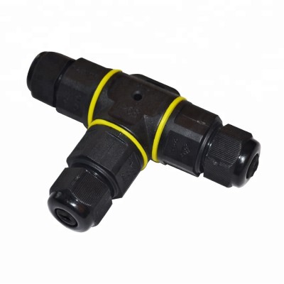 CE  ROSH  Nylon T type IP68 waterproof connector